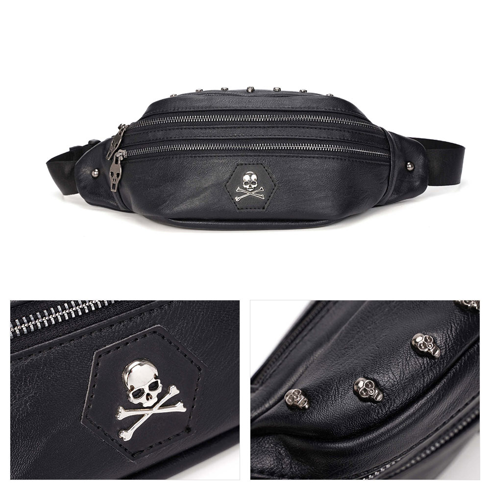 Whatna 3way革 ボディバッグ・ワンショルダーバッグ メンズ ウエストポーチ 本 革 厚手 レザー 斜め掛けバッグ スポーツバッグ 撥水 皮 バッグ 自転車 カジュアル 遠足 旅行 通勤 通学 黒 3