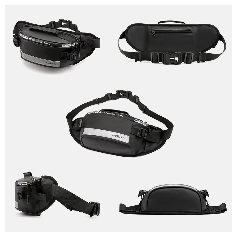 Whatna 3way ウエストバッグ メンズ ウエストポーチ トートバッグ 高密度ナイロン 撥水保護 夜間反射材料付 斜め掛けバッグ スポーツバッグ自転車 カジュアル 遠足 旅行 通勤 通学(1100-6) 3