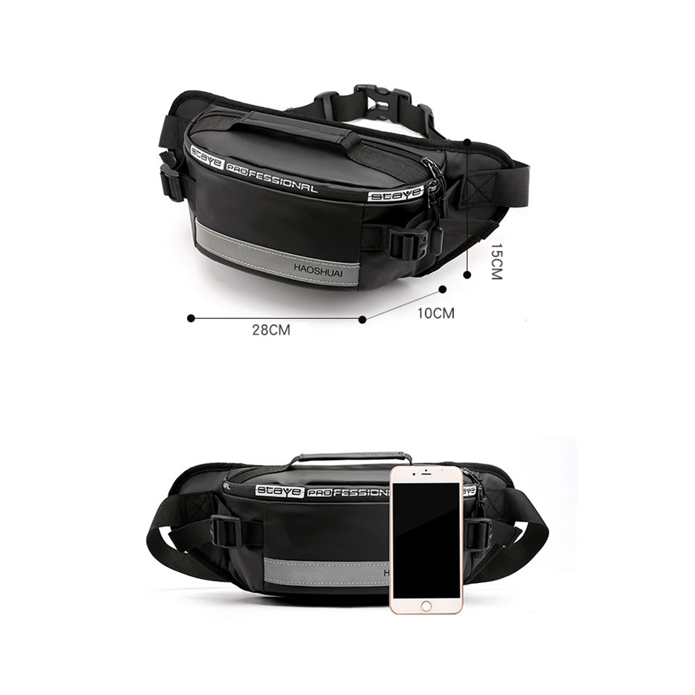 Whatna 3way ウエストバッグ メンズ ウエストポーチ トートバッグ 高密度ナイロン 撥水保護 夜間反射材料付 斜め掛けバッグ スポーツバッグ自転車 カジュアル 遠足 旅行 通勤 通学(1100-6) 1