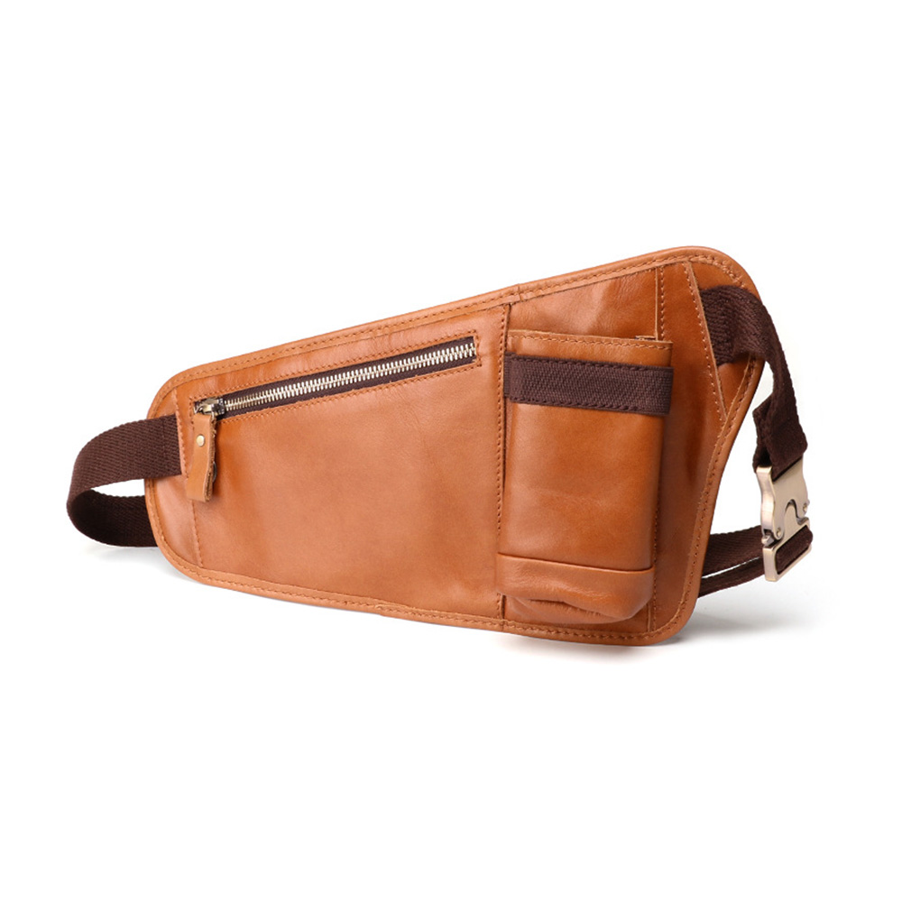 Whatna 斜めがけ ボディバッグ ワンショルダー メンズ ショルダーバック 本革 牛革 ブラウン 茶色 6450 0