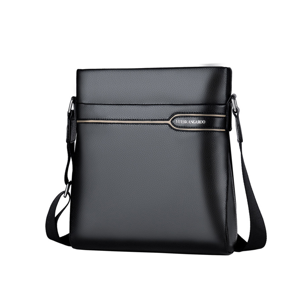 Whatna 2way革 ショルダーバッグ メンズ  ポシェット縦型iPad 収納可 人気型 耐久性 革 レザー 縦型 ビジネスバッグ メッセンジャーバッグ 斜め掛け黒 ブラック ブラウン全2色（HA-043） 0