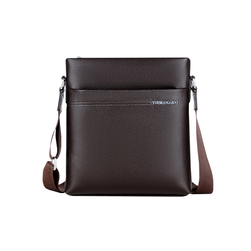 Whatna 2way革 ショルダーバッグ メンズ  ポシェット縦型iPad 収納可 人気型 耐久性 革 レザー 縦型 ビジネスバッグ メッセンジャーバッグ 斜め掛け黒 ブラック ブラウン全2色 1