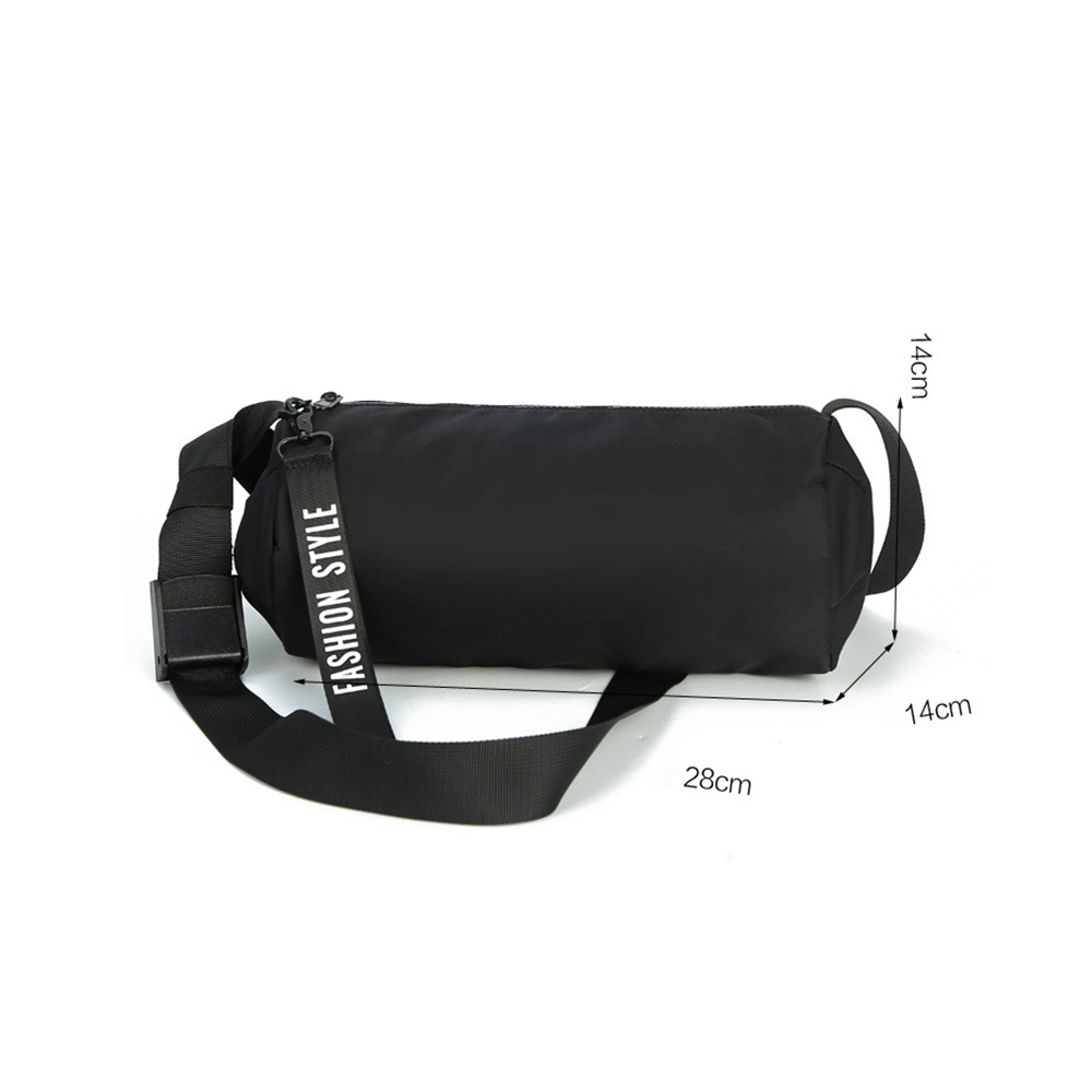 Whatnaミニショルダーバッグメンズ ポシェット横型 ショルダーミニポーチ ナイロン 防水 軽量 小型 小さめメッセンジャーバッグ斜め掛け ビジネス 通学 通勤鞄 自転車 かばん男性用 黒 (0006) 0
