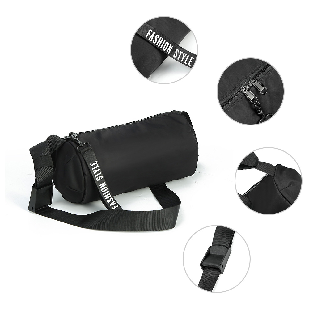 Whatnaミニショルダーバッグメンズ ポシェット横型 ショルダーミニポーチ ナイロン 防水 軽量 小型 小さめメッセンジャーバッグ斜め掛け ビジネス 通学 通勤鞄 自転車 かばん男性用 黒 (0006) 3