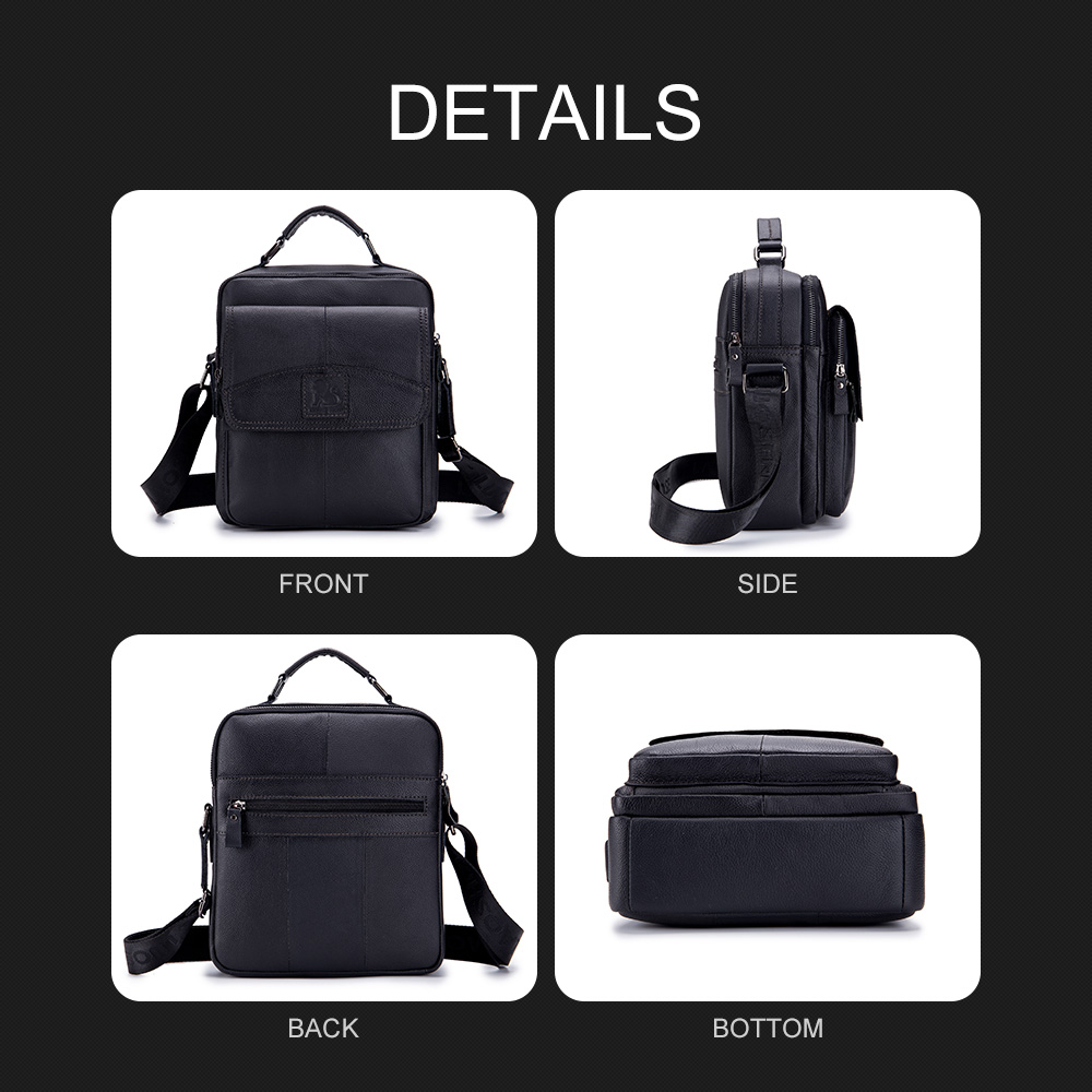 Whatna 2way牛革 ショルダーバッグ メンズ  ポシェット 本革 本皮 レザー 縦型 ビジネスバッグ メッセンジャーバッグ 斜め掛け iPad 収納約25*10*28cm黒ブラウン全2色（91201） 1