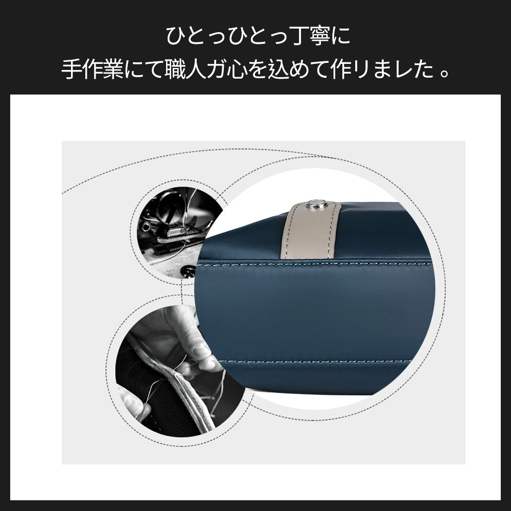 Whatna ショルダーバッグ メンズ メッセンジャーバッグ 縦型 横型 A4 B5 9.7インチipad収納可 オックスフォード布 防水 耐磨耗 ビジネスバッグ 小さい 斜めがけ バッグ 男性用 紳士用 黒 ブルー(3307) 4