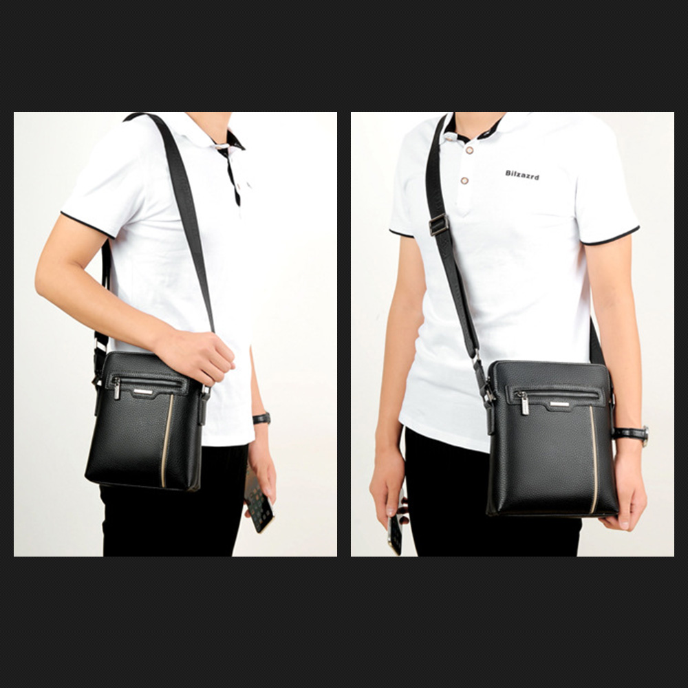 上传到HA043listing   另外HA043看一下题目是否要修改一下，题目前面加上logo Whatnaショルダーバッグ メンズ メッセンジャーバッグ 縦型 小さめ ビジネスバッグ 9.7インチipad収納可 皮革 通勤 通学 斜めがけバッグ オシャレ な シンプル な 実用 自転車 かばん男性用  黒（720） 7