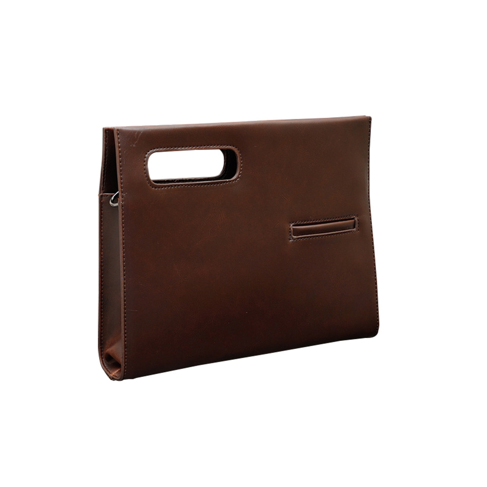 ビジネス バッグ メンズ 2wayショルダー 手提げ 厚手 皮革 大容量 ブリーフケース A4 対応 旅行 出張 通勤 通学 就活 面接 バッグ かばん 男性用 黒 ブラウン(6737) 1