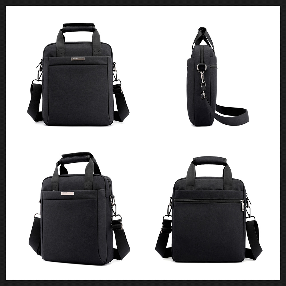 Whatna 2wayショルダーバッグ メンズ 斜め掛け 手提げ 縦型 ビジネスバッグ 小さめA4 ipad pro 13 収納可 耐磨 通学 通勤鞄 自転車 かばん プレゼント男性 黒 ブルー グレー(8335#) 4