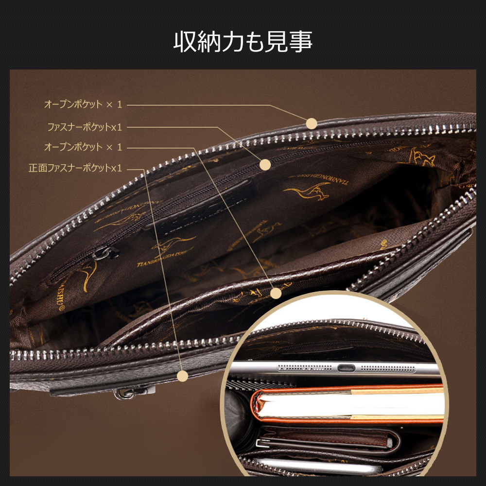 上传到HA043listing   另外HA043看一下题目是否要修改一下，题目前面加上logo Whatnaショルダーバッグ メンズ メッセンジャーバッグ 縦型 小さめ ビジネスバッグ 9.7インチipad収納可 皮革 通勤 通学 斜めがけバッグ オシャレ な シンプル な 実用 自転車 かばん男性用  黒（720） 4