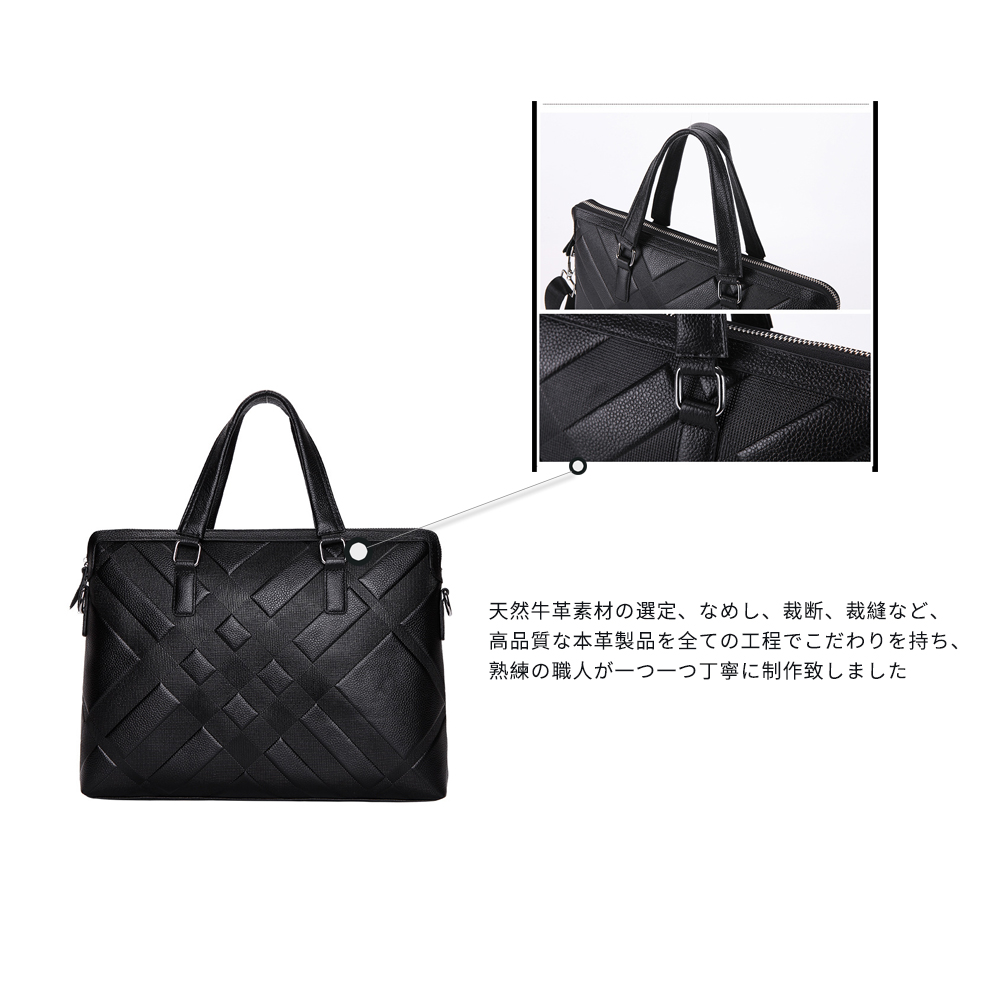 Whatna 2way 牛革 ショルダーバッグ メンズ 斜め掛け 手提げ