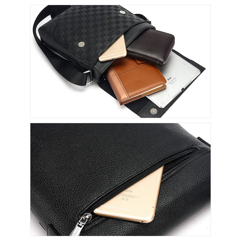 Whatna革 ショルダーバッグ メンズ メッセンジャーバッグ 縦型 B5 10.5インチipad収納可 本 革 厚手 レザー ビジネスバッグ 小さい 斜めがけ バッグ 男性用 紳士用 黒 ブラウン 12