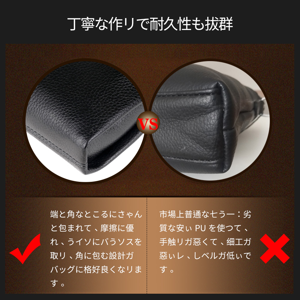 ビジネス バッグ メンズ 2way ショルダー 手提げ大容量 自立 ブリーフケース A4 14インチPC対応 黒 ブルー(HA-047) 4