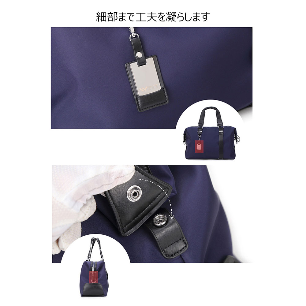 Whatna 2wayショルダーバッグ メンズ 斜め掛け 手提げ バッグ 防水 頑丈 軽量 縦型 15.6インチ収納可 A4ビジネスバッグ ブリーフケース 旅行 通学 通勤鞄 自転車かばん プレゼント男性 黒  ブルー 5208-39 7