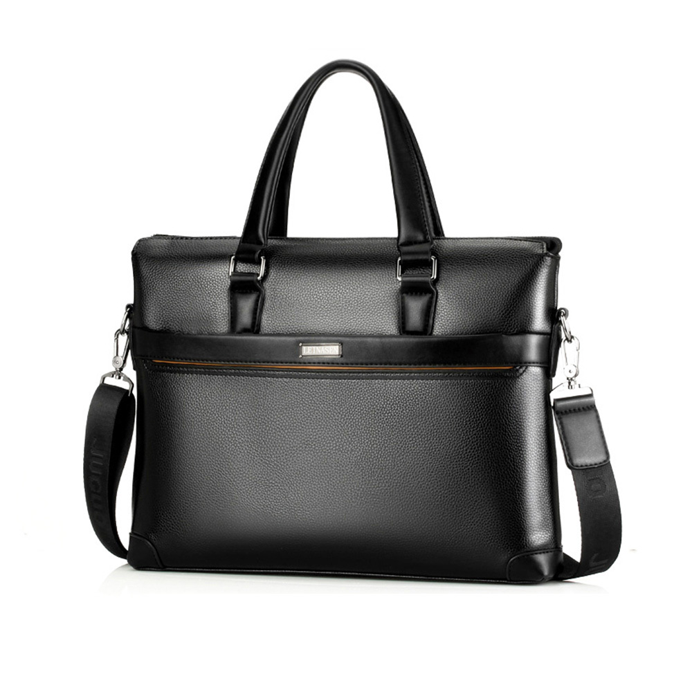 ビジネス バッグ メンズ 2way ショルダー 手提げ大容量 ブリーフケース A4 14インチPC対応 ブラウン 黒（16037） 0