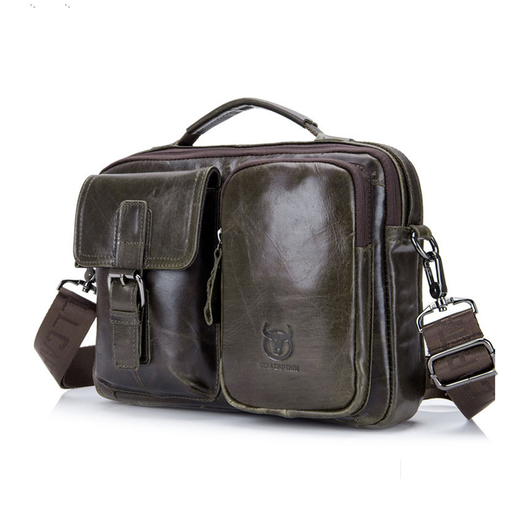 Whatna 牛革 ビジネス バッグ メンズ バッグ 本革 2way ショルダー 手提げ2室の仕切 大容量 ブリーフケース A4 14インチPC対応 旅行 出張 通勤 通学 就活 面接 バッグ かばん 男性用 （036） 0