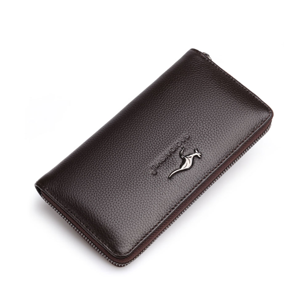 whatna財布 メンズ 長財布 牛革 本革 小銭入れ カード12枚収納 大容量 ラウンドファスナー 財布 全3色SP3060 2