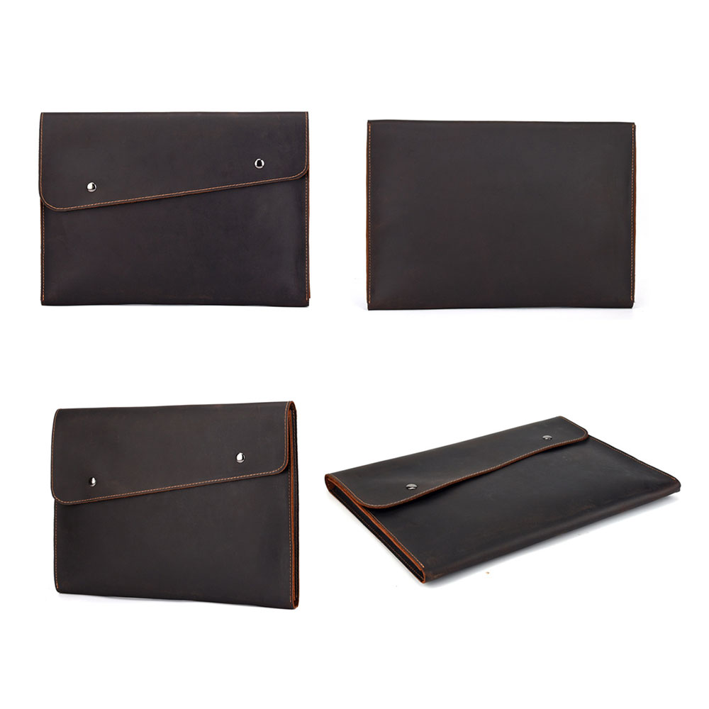 whatnaセカンドバッグ メンズ クラッチ バッグ 厚手本革 高級 牛革 A4 ファイルバッグ 封筒袋 ジュアル フォーマル 冠婚葬祭 ビジネス バッグ 手持ちバッグ 紳士用 男性用 ブラウン 茶 10