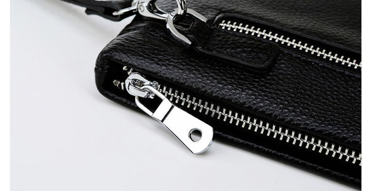 Whatna牛革 2wayセカンドバッグ メンズ バッグ クラッチ バッグ 厚手 本革 手描の立体イラスト ipad 9.7収納可 結婚式 バッグ フォーマル ビジネス冠婚葬祭バッグ 男性用 紳士用 黒 （hs-1074） 8