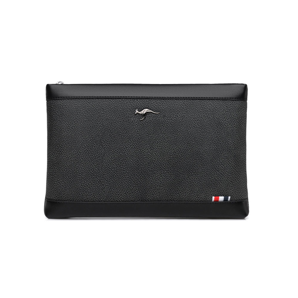 Whatna 2way革 セカンドバッグ メンズ クラッチ バッグ A4 B5 9.7インチのipad収納可 6枚カード収納 小銭入 カジュアル フォーマル 冠婚葬祭 結婚式 バッグ紳士用 男性用 黑（S3090） 1