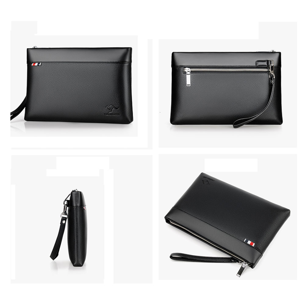 whatna 2way革 セカンドバッグ メンズ クラッチ バッグ B5 6枚カード収納 小銭入 カジュアル フォーマル 冠婚葬祭 結婚式 バッグ紳士用 男性用 黑（115） 1