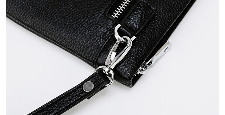 Whatna牛革 2wayセカンドバッグ メンズ バッグ クラッチ バッグ 厚手 本革 手描の立体イラスト ipad 9.7収納可 結婚式 バッグ フォーマル ビジネス冠婚葬祭バッグ 男性用 紳士用 黒 （hs-1074） 9