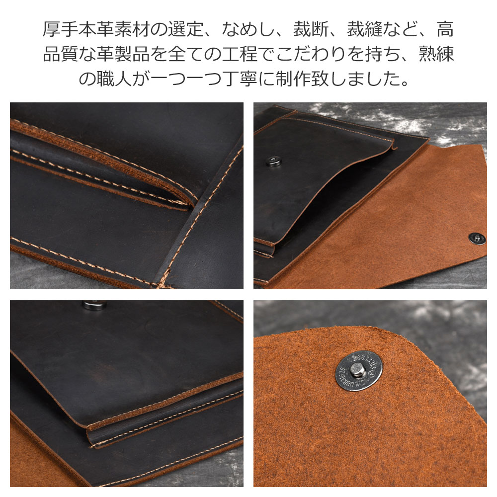 whatnaセカンドバッグ メンズ クラッチ バッグ 厚手本革 高級 牛革 A4 ファイルバッグ 封筒袋 ジュアル フォーマル 冠婚葬祭 ビジネス バッグ 手持ちバッグ 紳士用 男性用 ブラウン 茶 20