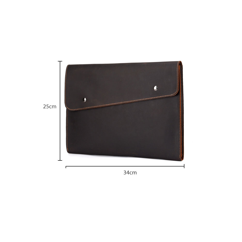 whatnaセカンドバッグ メンズ クラッチ バッグ 厚手本革 高級 牛革 A4 ファイルバッグ 封筒袋 ジュアル フォーマル 冠婚葬祭 ビジネス バッグ 手持ちバッグ 紳士用 男性用 ブラウン 茶 11