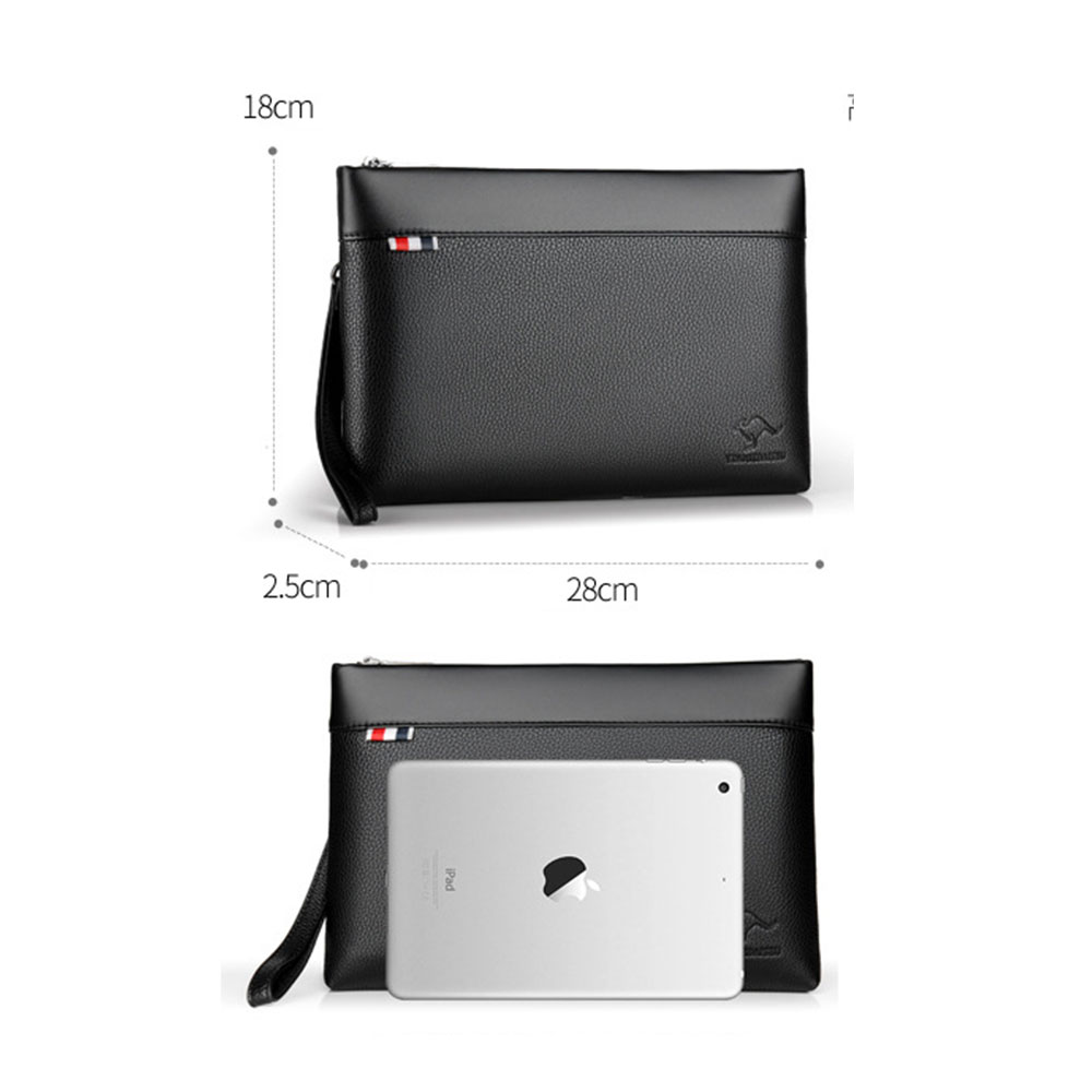 whatna 2way革 セカンドバッグ メンズ クラッチ バッグ B5 6枚カード収納 小銭入 カジュアル フォーマル 冠婚葬祭 結婚式 バッグ紳士用 男性用 黑（115） 2