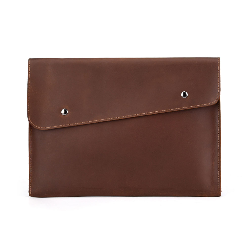 whatnaセカンドバッグ メンズ クラッチ バッグ 厚手本革 高級 牛革 A4 ファイルバッグ 封筒袋 ジュアル フォーマル 冠婚葬祭 ビジネス バッグ 手持ちバッグ 紳士用 男性用 ブラウン 茶 9