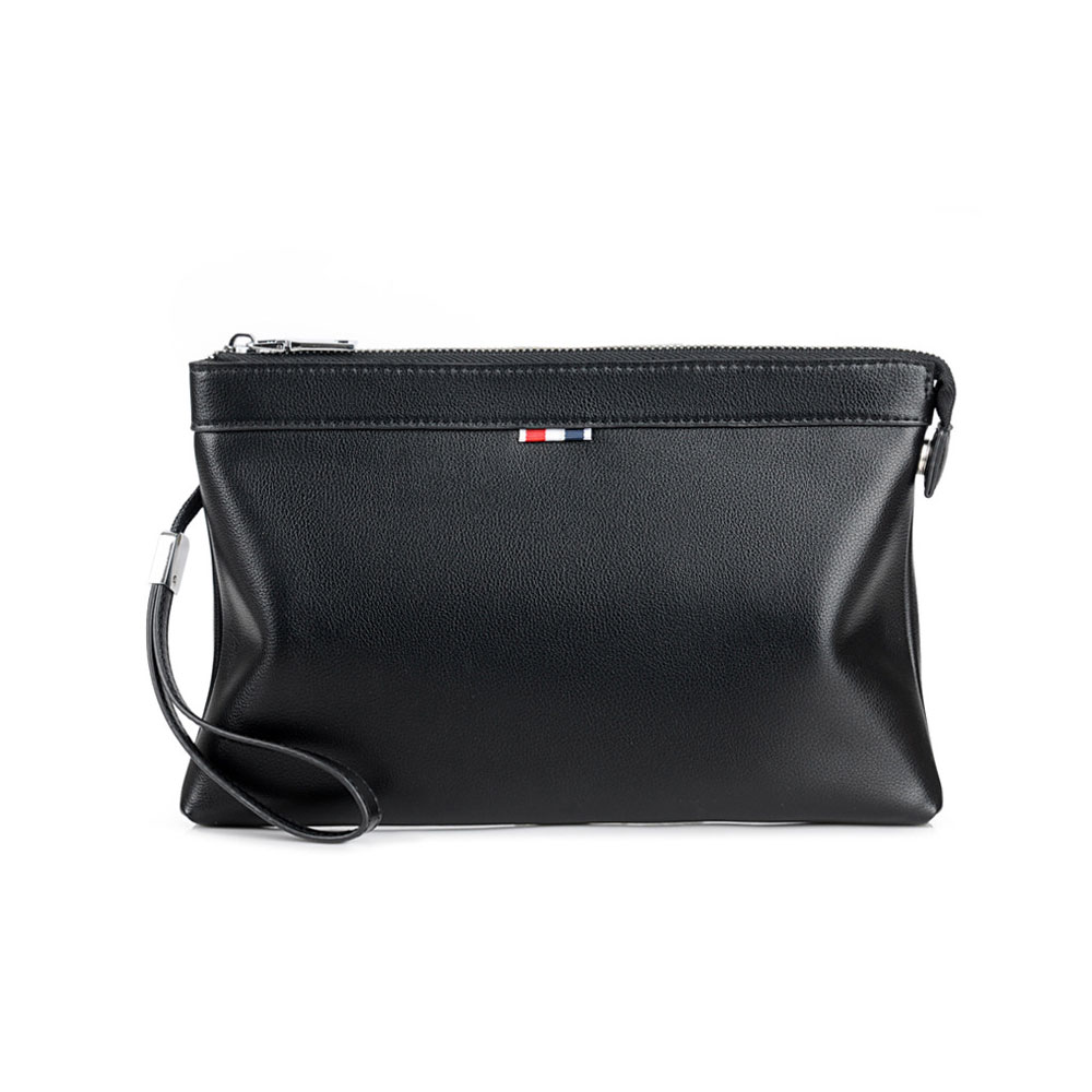 Whatna 2way革 セカンドバッグ メンズ クラッチ バッグB5 9.7インチのipad収納可 6枚カード収納 小銭入 カジュアル フォーマル 冠婚葬祭 結婚式 バッグ紳士用 男性用 黑 A66-1 1