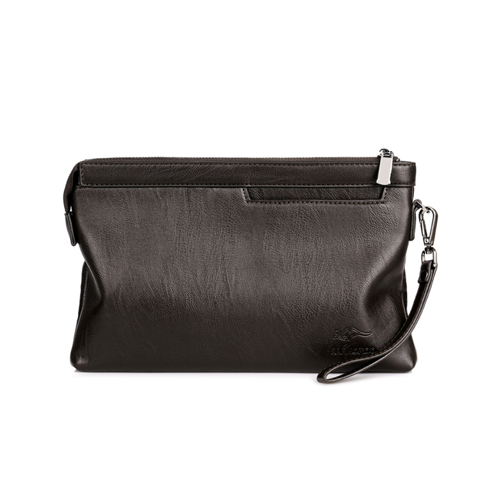 Whatna  2way革 セカンドバッグ メンズ クラッチ バッグB5 9.7インチのipad収納可 6枚カード収納 小銭入 カジュアル フォーマル 冠婚葬祭 結婚式 バッグ紳士用 男性用 黑 ブラウン 4