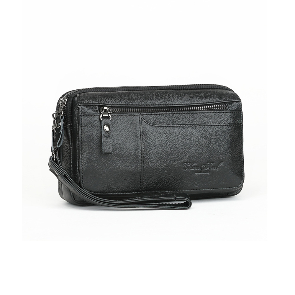 Whatna 2WAY牛革 ミニセカンドバッグ メンズ クラッチ バッグ 2室仕切 本革 本皮 カジュアル フォーマル 冠婚葬祭 結婚式 バッグ紳士用 男性用 黑 ブラウン 5