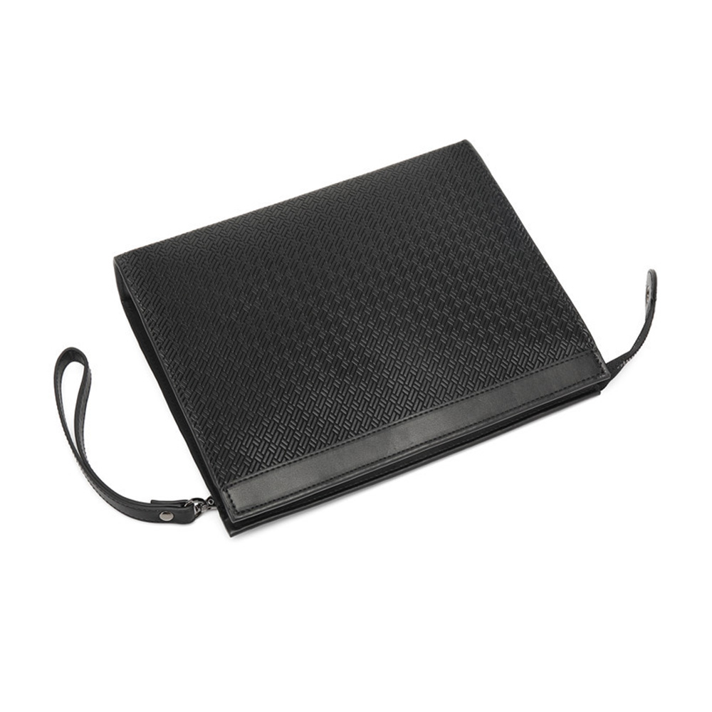 Whatna 2way セカンドバッグ メンズ クラッチ バッグB5 9.7インチのipad収納可 8枚カード収納 小銭入 カジュアル フォーマル 冠婚葬祭 結婚式 バッグ紳士用 男性用 黑 FL520 2