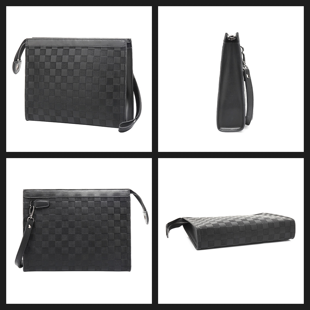 Whatna 2way セカンドバッグ メンズ クラッチ バッグB5 9.7インチのipad収納可 8枚カード収納 小銭入 カジュアル フォーマル 冠婚葬祭 結婚式 バッグ紳士用 男性用 黑 FL520 3