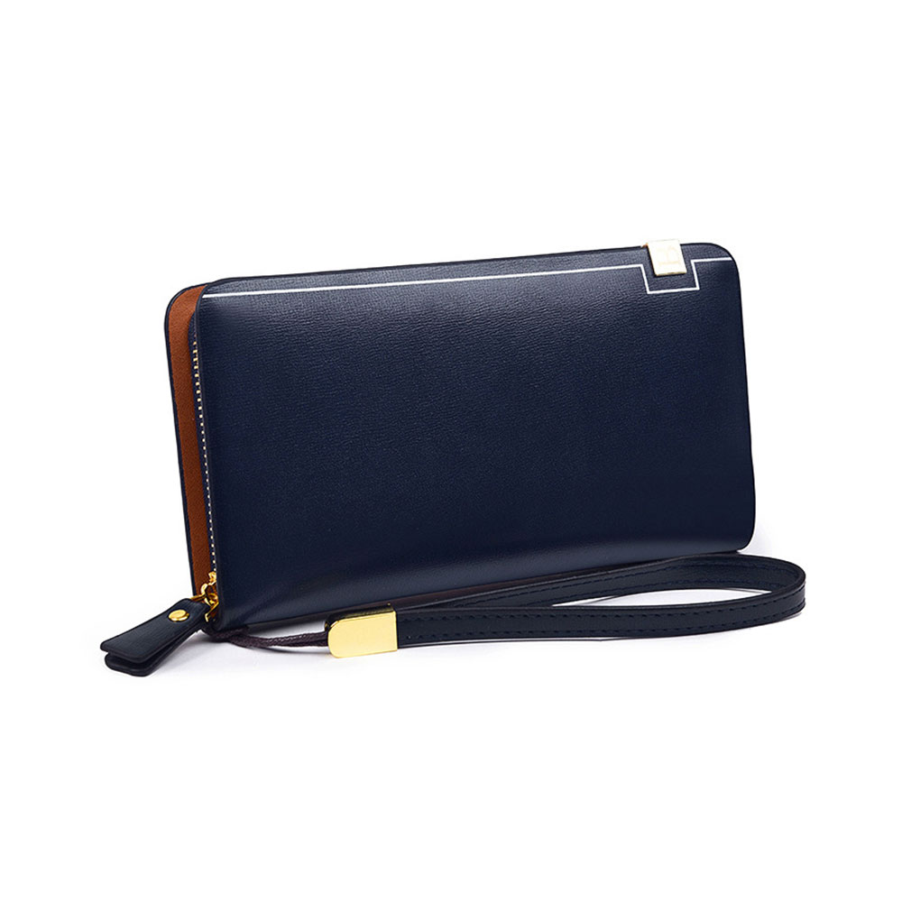 Whatna 2way 革  ミニセカンドバッグ メンズ バッグ 8枚カード収納 小銭入れ 小さめ クラッチバッグ 長財布 手持ちバッグ 男性用 紳士用 結婚式 バッグ 冠婚葬祭 黒ブラウン 8115 4