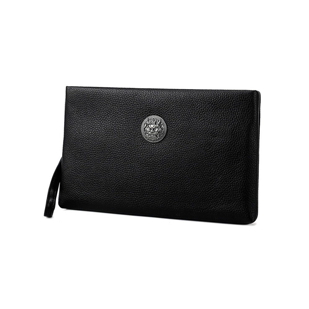 Whatna 2WAY牛革 セカンドバッグ メンズ クラッチ バッグ 本革 本皮 6枚カード収納 小銭入 カジュアル フォーマル 冠婚葬祭 結婚式 バッグ紳士用 男性用 黑 1