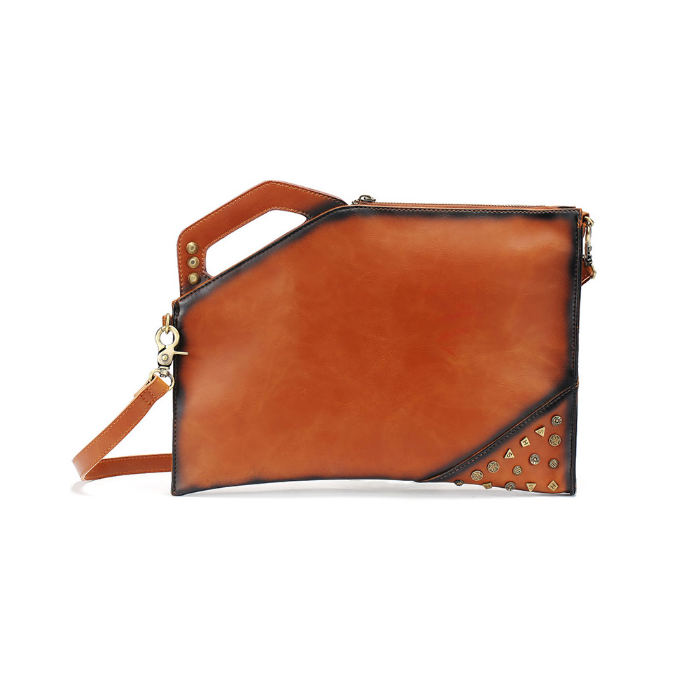 Whatna 2WAY 革 セカンド バッグ メンズ バッグ [クラッチ ショルダー 肩掛け 結婚式 バッグ] 薄い ipad air 13.3 A4 収納可手持ちバッグ ビジネス カジュアル フォーマル 冠婚葬祭 紳士用 男性用 ブラウン 黒 1