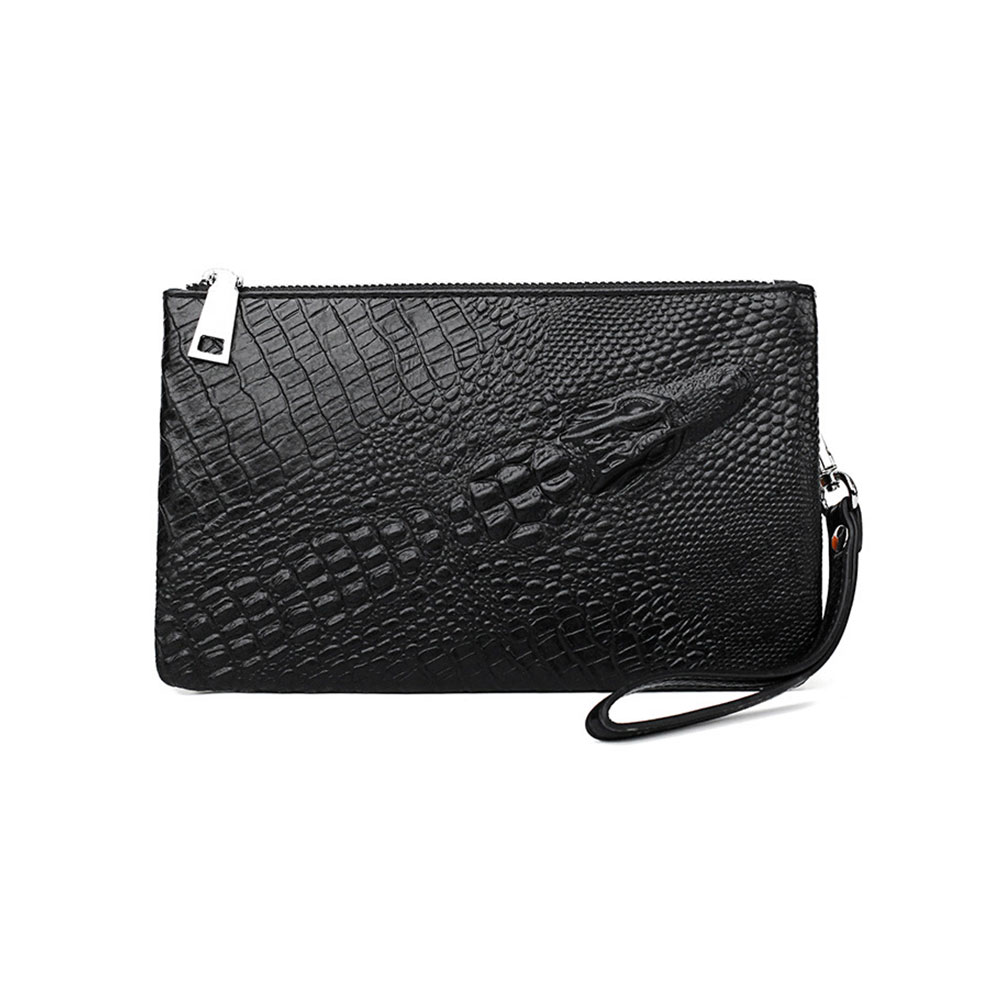 Whatna 2WAY牛革 ミニセカンドバッグ メンズ クラッチ バッグ 本革 本皮 6枚カード収納 小銭入 カジュアル フォーマル 冠婚葬祭 結婚式 バッグ紳士用 男性用 黑 1