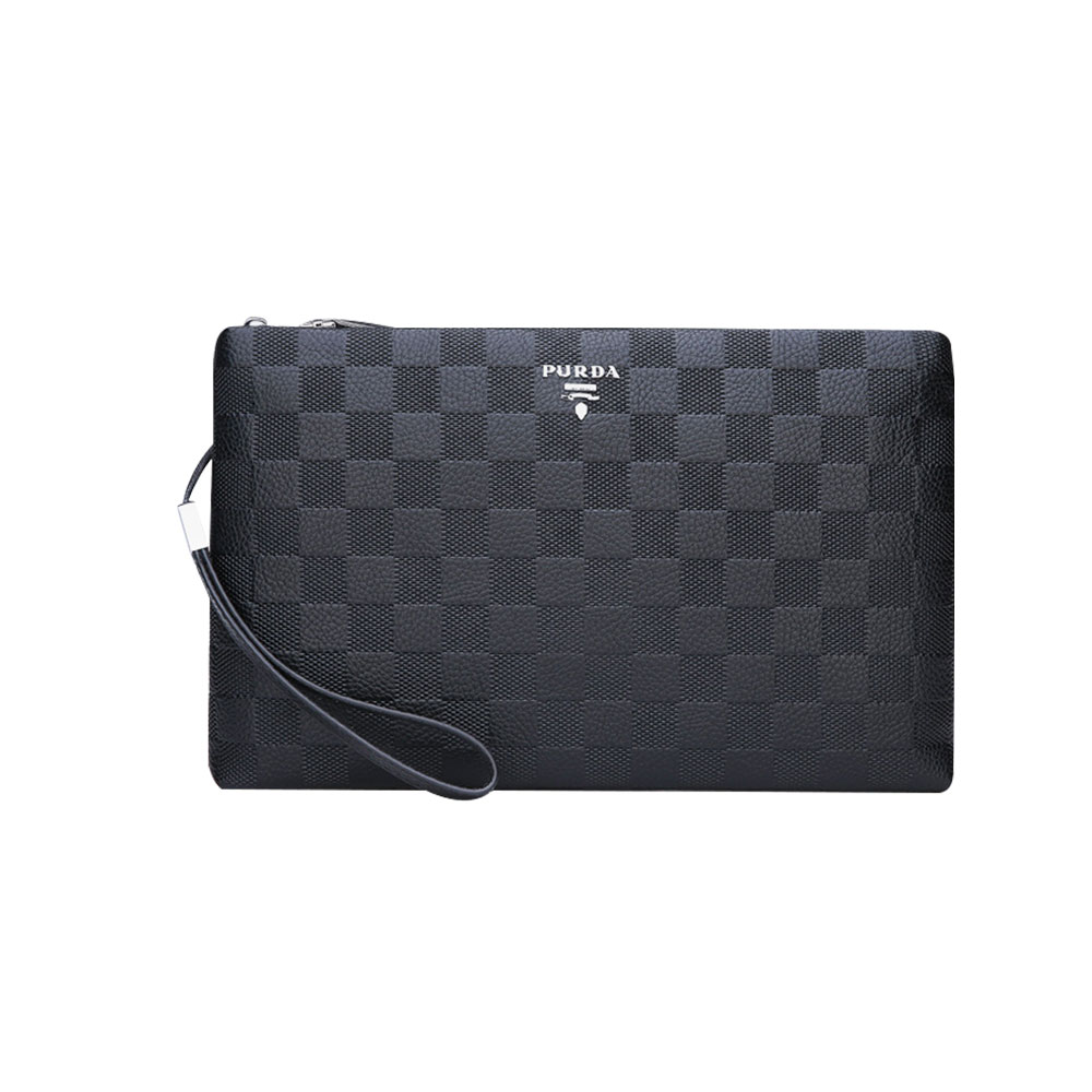 Whatna 2way革 セカンドバッグ メンズ クラッチ バッグB5 9.7インチのipad収納可 6枚カード収納 小銭入 カジュアル フォーマル 冠婚葬祭 結婚式 バッグ紳士用 男性用 黑 A66-1 5