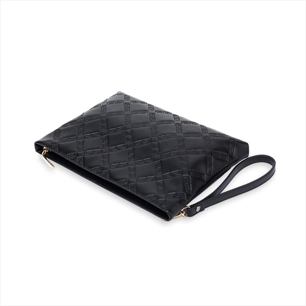 Whatna 2way牛革 セカンドバッグ メンズ クラッチ バッグ 本革 B5 9.7インチのipad収納可 カジュアル フォーマル 冠婚葬祭 結婚式 バッグ紳士用 男性用 黑 4