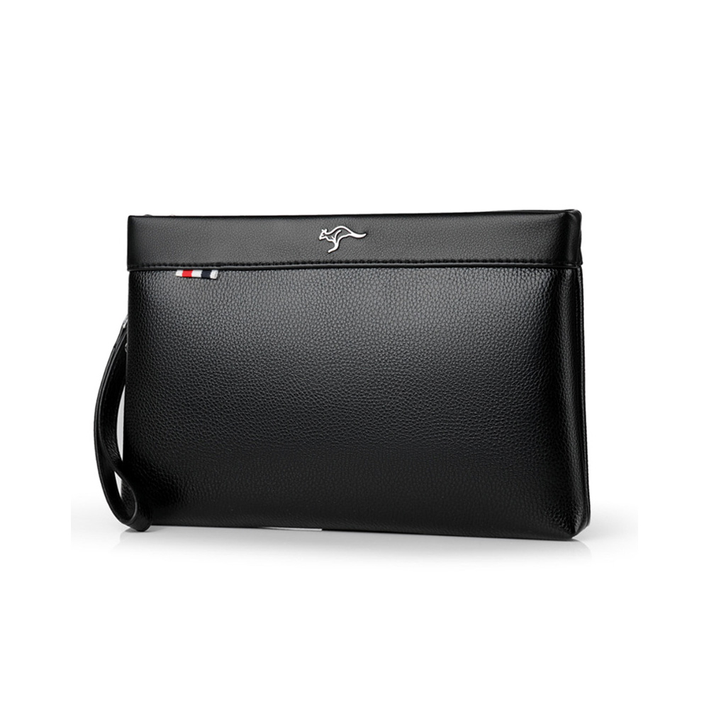 Whatna  2way革 セカンドバッグ メンズ クラッチ バッグB5 9.7インチのipad収納可 6枚カード収納 小銭入 カジュアル フォーマル 冠婚葬祭 結婚式 バッグ紳士用 男性用 黑 ブラウン 5