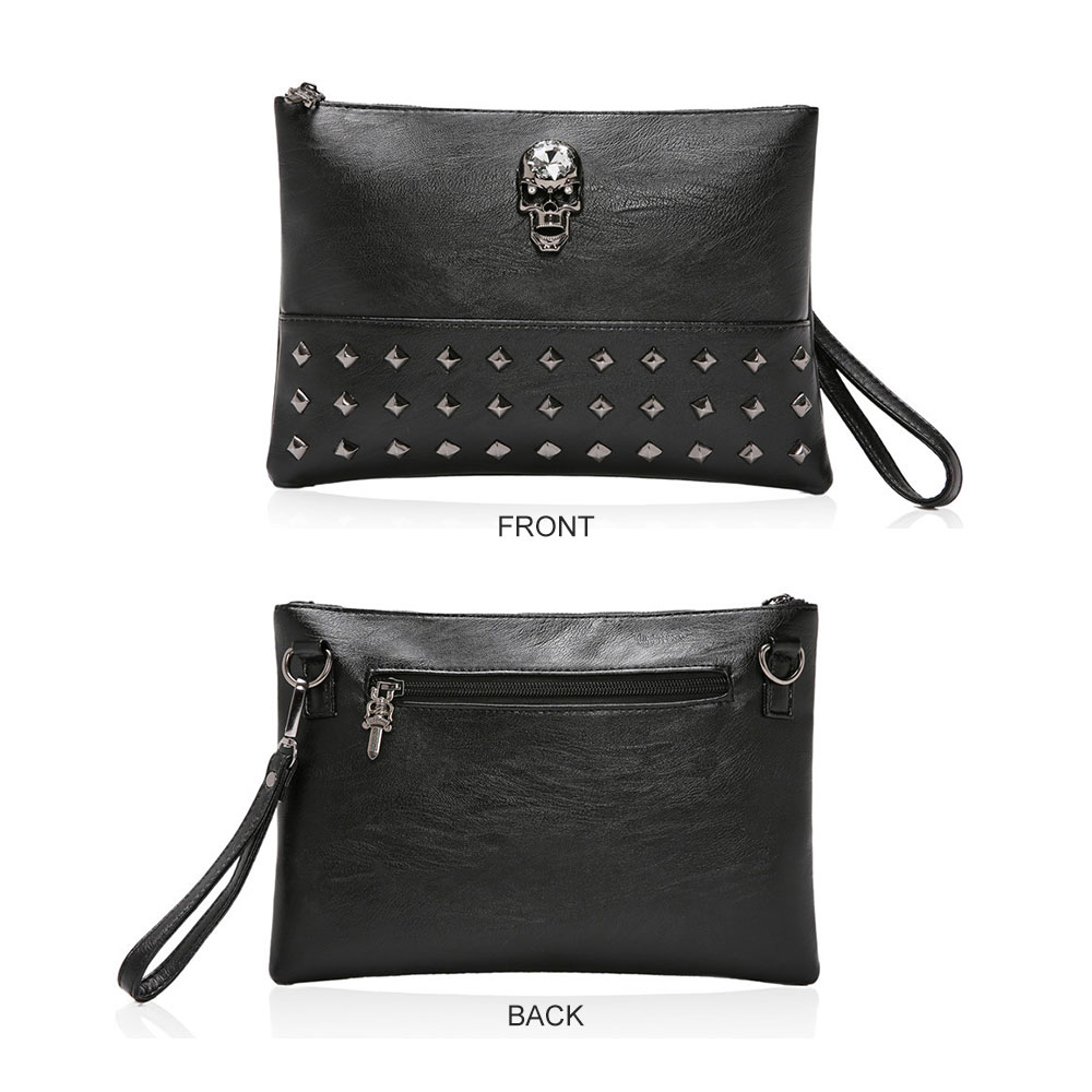 whatna2WAY 革 セカンド バッグ メンズ バッグ [クラッチ ショルダー 肩掛け 結婚式 バッグ] 皮 A4 6枚カード収納 手持ちバッグ ビジネス カジュアル フォーマル 冠婚葬祭 紳士用 男性用 黒（YH1921） 0