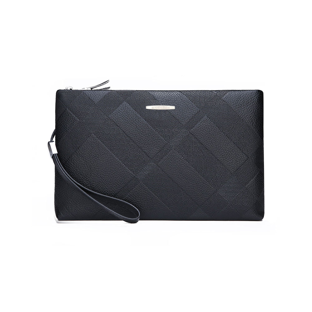 Whatna 2way革 セカンドバッグ メンズ クラッチ バッグB5 9.7インチのipad収納可 6枚カード収納 小銭入 カジュアル フォーマル 冠婚葬祭 結婚式 バッグ紳士用 男性用 黑 A66-1 6