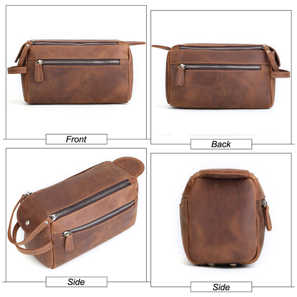 Whatna 2way 牛革 ミニセカンドバッグ メンズ クラッチ バッグ 天 然 厚手 本革 レザー カジュアル フォーマル 冠婚葬祭 結婚式 バッグ紳士用 男性用ブラウン8211 1