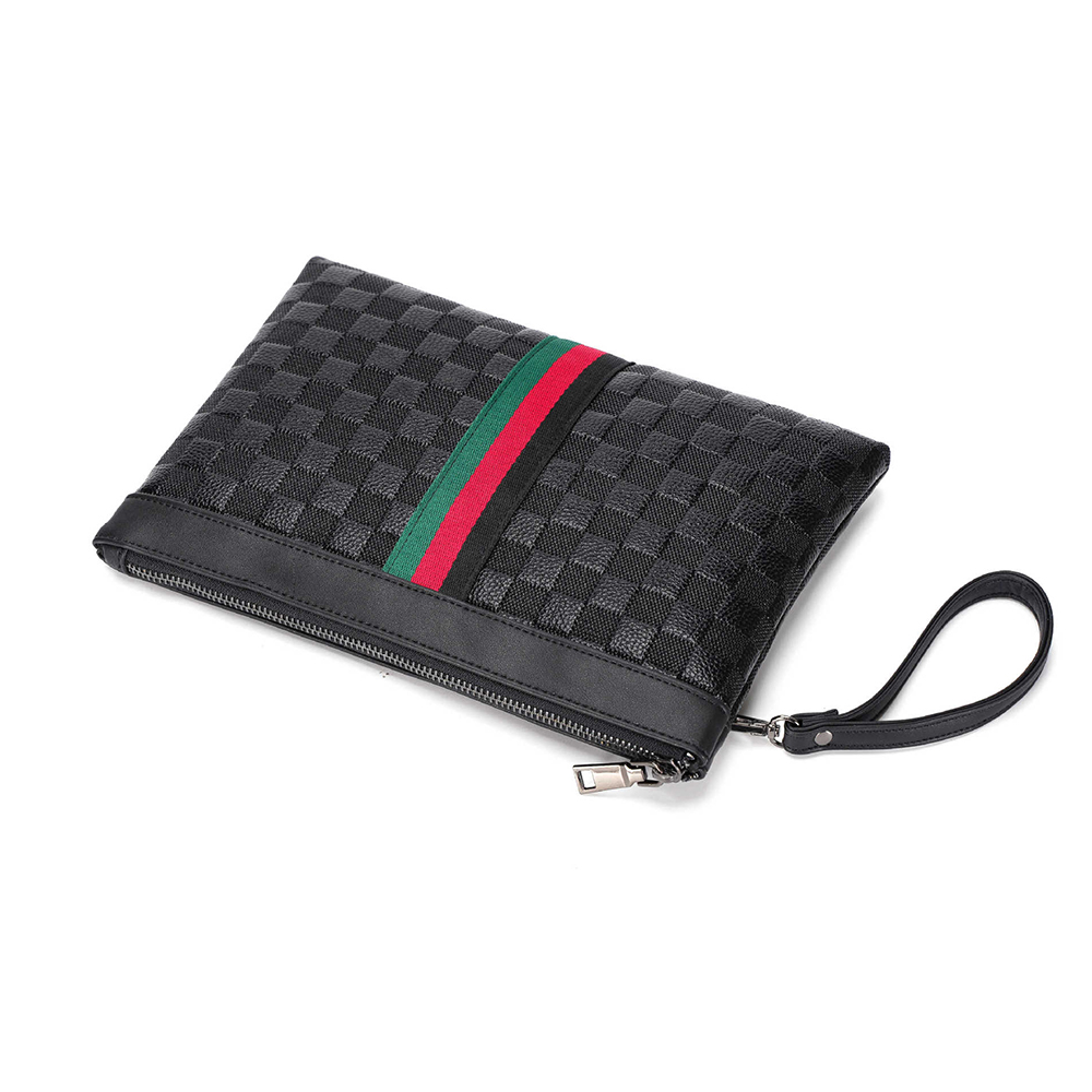 Whatna  2way セカンドバッグ メンズ クラッチ バッグB5 10.5インチのipad収納可 6枚カード収納 カジュアル フォーマル 冠婚葬祭 結婚式 バッグ紳士用 男性用 黑 2