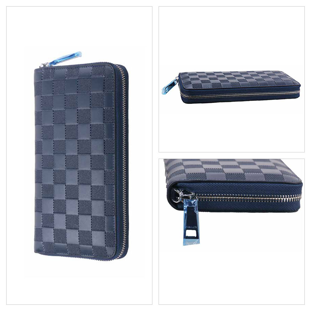 Whatna 2way牛革 ミニセカンドバッグ メンズ バッグ12枚カード収納 厚手 本 革本皮 小さめ クラッチバッグ 長財布 手持ちバッグ 男性用 紳士用 結婚式 冠婚葬祭 バッグ 黒 青 6919 2