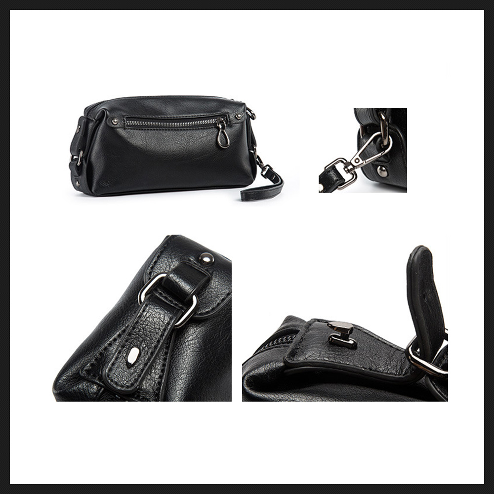 Whatna革 ミニセカンドバッグ メンズ クラッチ バッグ  カジュアル フォーマル 冠婚葬祭 結婚式 バッグ紳士用 男性用 黑 4