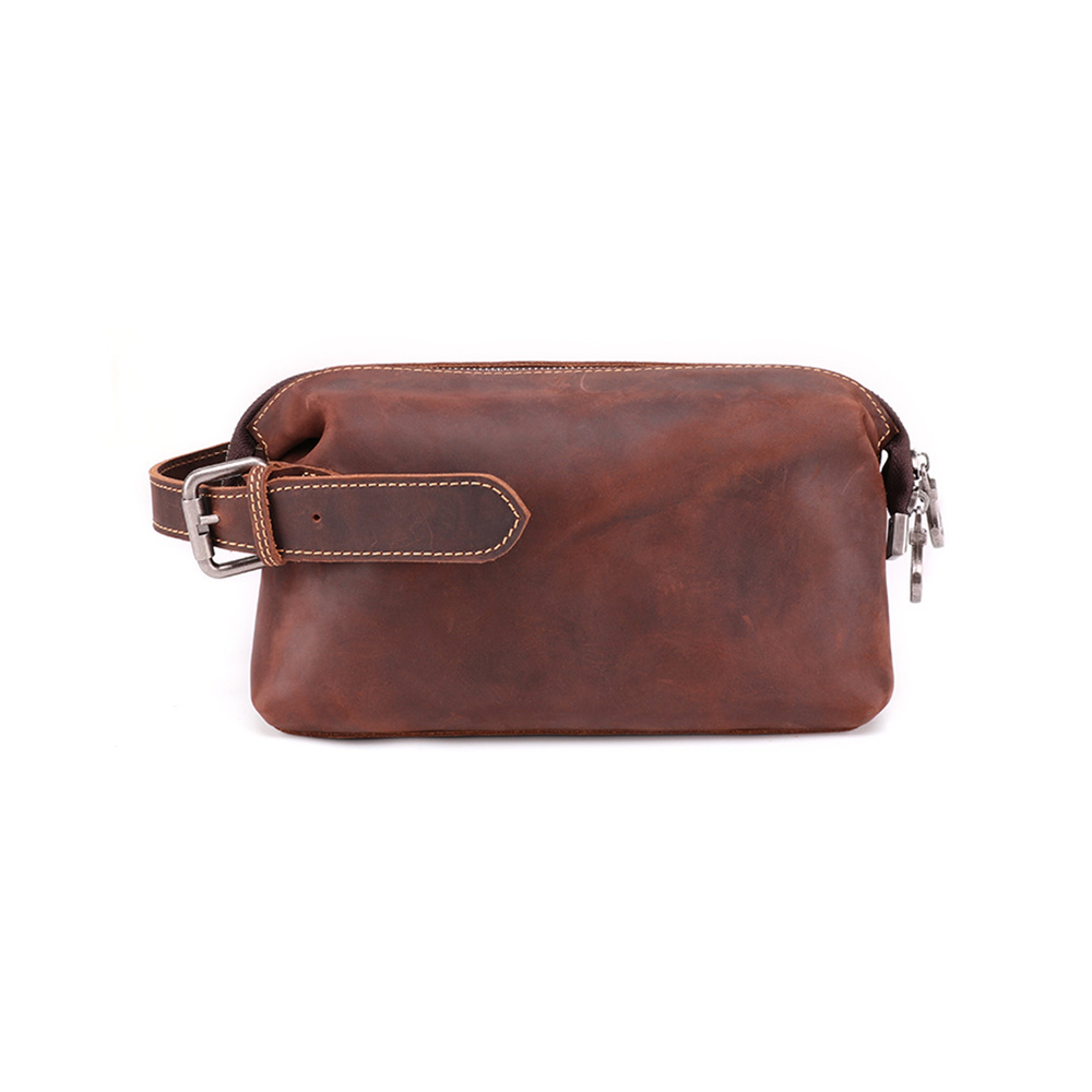 Whatna 2way 牛革 ミニセカンドバッグ メンズ クラッチ バッグ 厚手 本革 レザー 6枚カード収納 カジュアル フォーマル 冠婚葬祭 結婚式 バッグ紳士用 男性用ブラウン6465 0