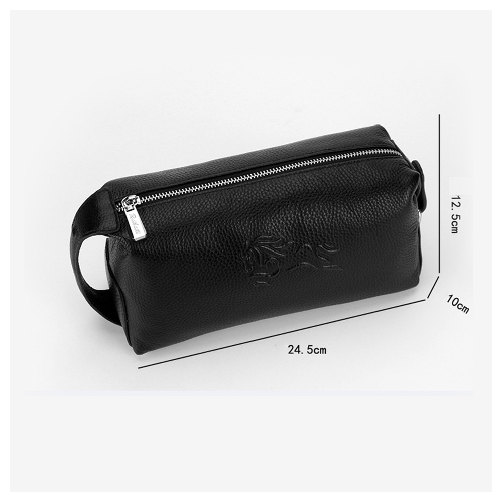 Whatna 2way 牛革 ミニセカンドバッグ メンズ クラッチ バッグ 本革 厚手レザー 6枚カード収納 カジュアル フォーマル 冠婚葬祭 結婚式 バッグ紳士用 男性用 黑 2